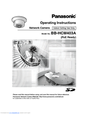 Panasonic BB-HCM403A Operating Instructions Manual