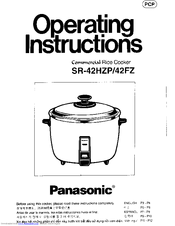 Panasonic NSR42HZ - RICE COOKER MULTI-LANG Operating Manual