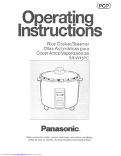 Panasonic SR-W15PC Operating Manual