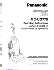 Panasonic MCUG775 - UPRIGHT VACUUM - MULTI LANGUAGE Operating Instructions Manual