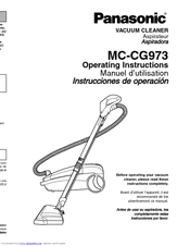 Panasonic MCCG973 - CANISTER VAC - MULTI LANGUAGE Operating Instructions Manual