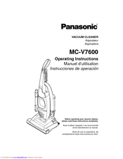 Panasonic MC-V7600 Operating Instructions Manual
