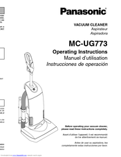 Panasonic MCUG773 - UPRIGHT VACUUM - MULTI LANGUAGE Operating Instructions Manual