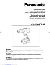 Panasonic EY7440LN2L Operating Instructions Manual
