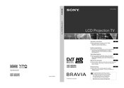 Sony Bravia KDF-50E2000 Operating Instructions Manual