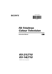 Sony KV-14LT1U Instruction Manual