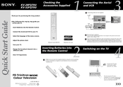 Sony KV-28FQ70U Quick Start Manual