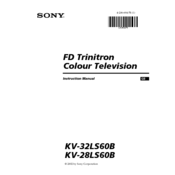 Sony KV-28LS60B Instruction Manual