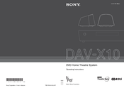Sony HCD-X10 Operating Instructions Manual