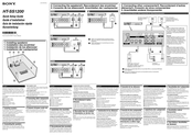 Sony HT-SS1200 Quick Setup Manual