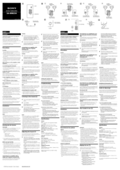 Sony SA WM250 - Subwoofer - 100 Watt Instruction & Operation Manual