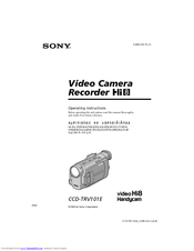 Sony Handycam CCD-TRV101E Operating Instructions Manual