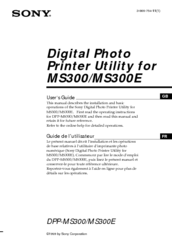 Sony DPP-MS300E Manuals | ManualsLib