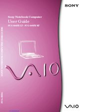 Sony VAIO PCG-505FX/LT User Manual