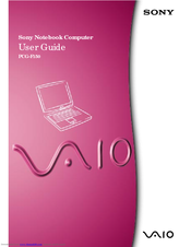 Sony VAIO PCG-F150 User Manual