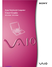 Sony VAIO PCG-F190 User Manual