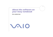 Sony VAIO PCG-GRX416G Software Manual