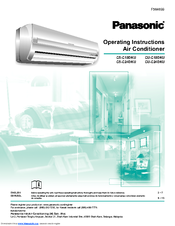 Panasonic CUC24DKU - AIR CONDITIONER - SPLIT Operating Instructions Manual
