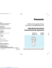 Panasonic ES8807S Operating Instructions Manual