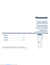 Panasonic ES-GA21-S Operating Instructions Manual