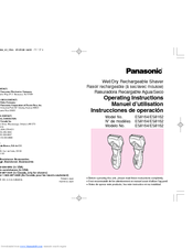 Panasonic ES8162S Operating Instructions Manual