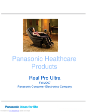 Panasonic Real Pro Ultra EP-30003 Sales Manual