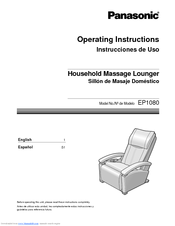 Panasonic EP1080K Operating Instructions Manual