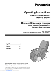Panasonic EP-MA20 Operating Instructions Manual