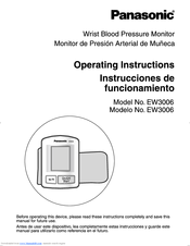 Panasonic EW3006S Operating Instructions Manual