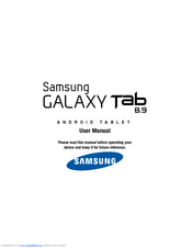 Samsung Galaxy Tab SGH-i957 User Manual