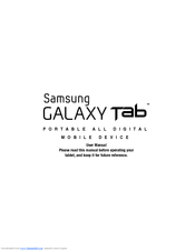 Samsung Galaxy Tab SGH-T849 User Manual