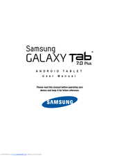Samsung Galaxy Tab SGH-T869 User Manual