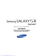 Samsung Galaxy S II Skyrocket SGH-i727 User Manual