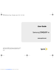 Samsung Conquer SPH-D600 User Manual
