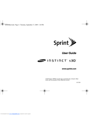 Samsung Intercept SPH-M810 User Manual