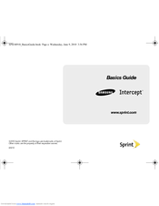 Samsung Intercept SPH-M810 Basic Manual