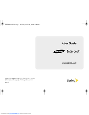 Samsung Intercept SPH-M910 User Manual