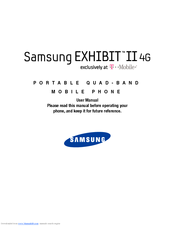 Samsung SGH-T679
Galaxy Exhibit 4G User Manual