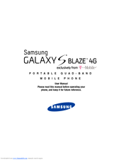 Samsung Galaxy S Blaze 4G User Manual