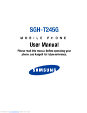 Samsung TracFone SGH-T245G User Manual