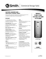 A.O. Smith DVE Dimensions