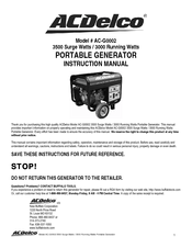 ACDelco AC-G0002 Instruction Manual