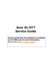Acer AL1917 Service Manual