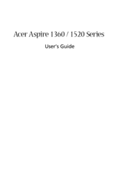 Acer Aspire 1521 User Manual