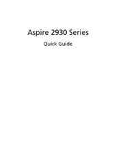 Acer Aspire 2930 Quick Manual