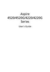 Acer 4520 5458 - Aspire - Athlon 64 X2 1.8 GHz User Manual