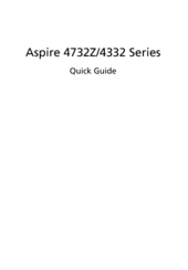 Acer Aspire 4332 Series Quick Manual