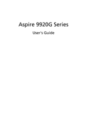Acer Aspire 9920G Series User Manual