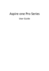 Acer Aspire One Pro Series User Manual