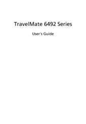 Acer TravelMate 6492 Series User Manual